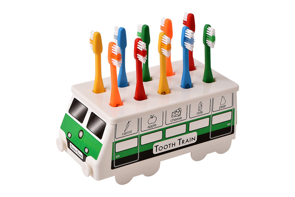 Tooth Train Green with Healthy Foods