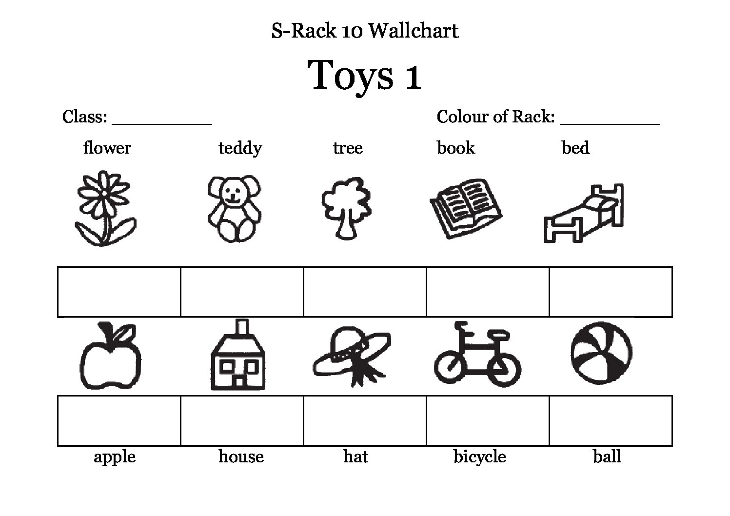 Wall Chart Toys 1 for S Rack 10