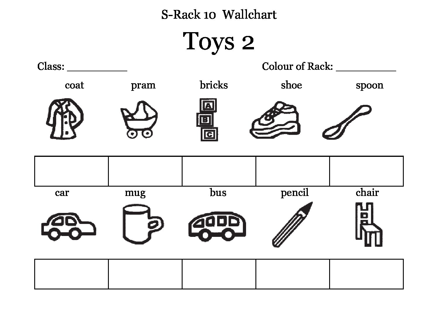 Wall Chart Toys 2 for S Rack 10