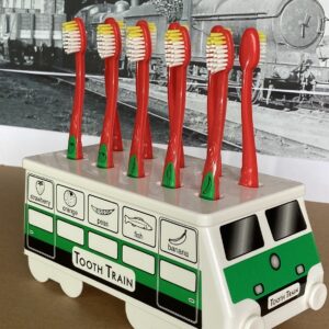 AMS Tooth Train with Colgate In-setting Toothbrush and Identifier Label